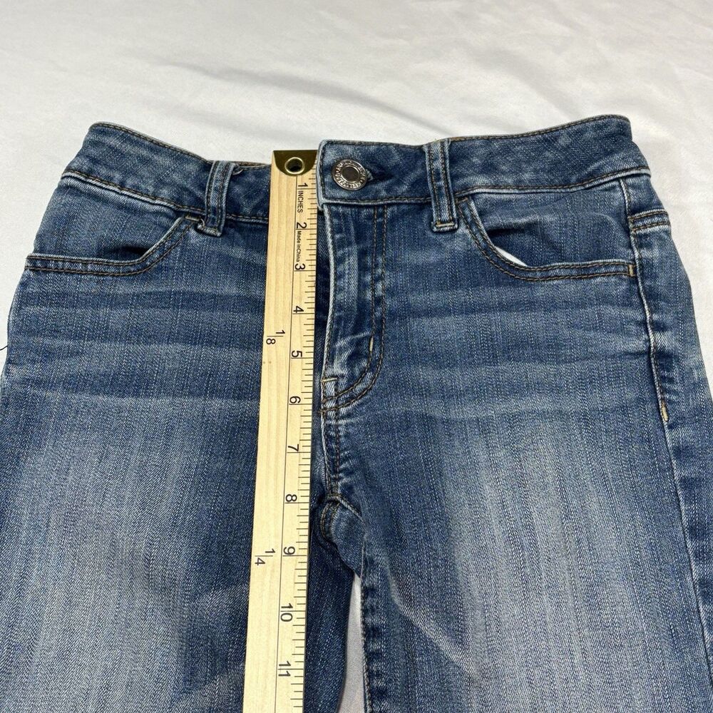 American Eagle Size 0 Girls Jeans Hi-Rise Jegging Crop Super Stretch Blue - Picture 7 of 13